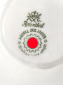 Deutsche Arbeitsfront, Kantinenporzellan Sauciere, Hersteller Rosenthal. Gesamtlänge 18cm, gebraucht