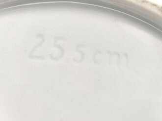 Deutsche Arbeitsfront, Kantinenporzellan kleine Vorlegeplatte, Hersteller Rosenthal. Gesamtlänge 25,5cm, gebraucht