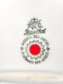 Deutsche Arbeitsfront, Kantinenporzellan kleine Vorlegeplatte, Hersteller Rosenthal. Gesamtlänge 25,5cm, gebraucht