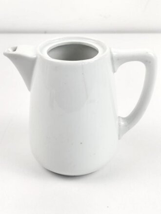 Reichsarbeitsdienst Heer, Kantinenporzellan Kaffeekanne, Hersteller Bohemia 1941, Höhe 18cm, gebraucht