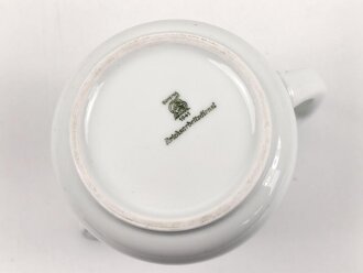 Reichsarbeitsdienst, Kantinenporzellan Kaffeekanne, Hersteller Bohemia 1941, Höhe 18cm, gebraucht