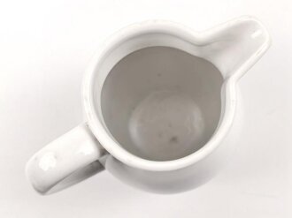 Deutsche Arbeitsfront, Kantinenporzellan kleine Kanne, Hersteller Hutschenreuther Selb Bavaria Germany. Höhe 15cm, gebraucht