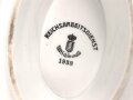 Reichsarbeitsdienst, Kantinenporzellan Sauciere, Hersteller Alt Schönwald 1938. Gesamtlänge 25cm, gebraucht