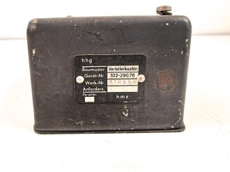 Me262, Waldwerk Kuno. Verteilerkasten Gerät Nr. 102-29076. Grob gereinigt