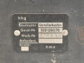 Me262, Waldwerk Kuno. Verteilerkasten Gerät Nr. 102-29076. Grob gereinigt