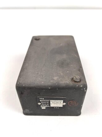 Me262, Waldwerk Kuno. Verteilerkasten Gerät Nr....