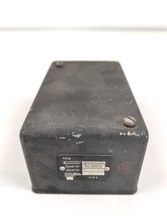 Me262, Waldwerk Kuno. Verteilerkasten Gerät Nr. 102-29076. Grob gereinigt