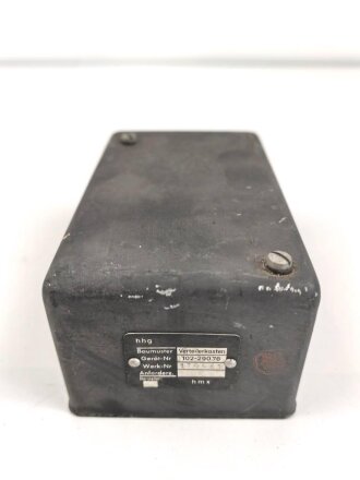 Me262, Waldwerk Kuno. Verteilerkasten Gerät Nr....