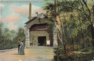 Ansichtskarte "Walpurgishalle a. d. Hexentanzplatz...