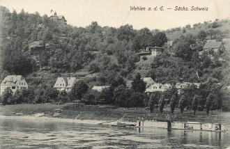 Ansichtskarte "Wehlen s. d. E. Sächsische Schweiz"