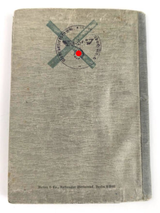 Wehrpaß Luftwaffe, eingestellt am 1.8.1941 bei Luftnachrichten Fernsprech Ersatz Kompanie 17/7 Augsburg.