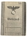Wehrpaß Luftwaffe, eingestellt am 1.8.1941 bei Luftnachrichten Fernsprech Ersatz Kompanie 17/7 Augsburg.