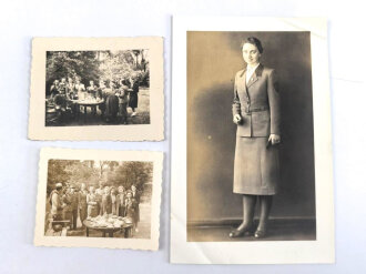 Reichsarbeitdienst für die weibliche Jugend, Dienstausweis einer Stabsführerin, ausgestellt 16. Juni 1943, mit einigen Fotos und einem Dokument