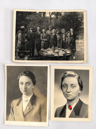 Reichsarbeitdienst für die weibliche Jugend, Dienstausweis einer Stabsführerin, ausgestellt 16. Juni 1943, mit einigen Fotos und einem Dokument
