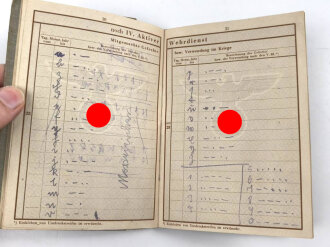 Soldbuch und Wehrpaß Heer, eingestellt am 5.4.1945