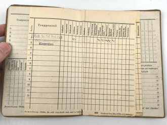 Soldbuch und Wehrpaß Heer, eingestellt am 5.4.1945