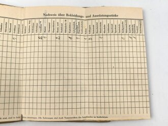 Soldbuch und Wehrpaß Heer, eingestellt am 5.4.1945