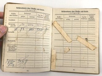 Soldbuch und Wehrpaß Heer, eingestellt am 5.4.1945