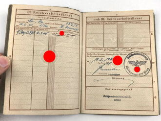 Soldbuch und Wehrpaß Heer, eingestellt am 5.4.1945