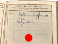 Soldbuch und Wehrpaß Heer, eingestellt am 5.4.1945