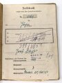 Soldbuch und Wehrpaß Heer, eingestellt am 5.4.1945