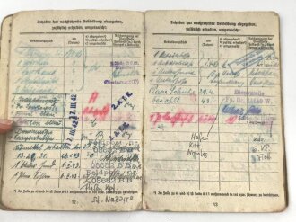 Soldbuch Kriegsmarine, ausgestellt 19. Mai 1941, Unvollständig, Wasserschaden, verliehene Ehrenzeichen leider nicht lesbar