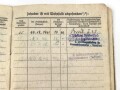 Soldbuch Kriegsmarine, ausgestellt 19. Mai 1941, Unvollständig, Wasserschaden, verliehene Ehrenzeichen leider nicht lesbar