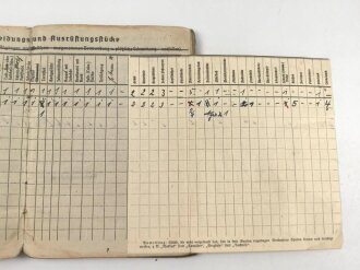 Soldbuch für einen Panzerjäger, eingetragene Pistole P38, Amerikanische Kriegsgefangenschaft Camp Wheeler, Georgia.