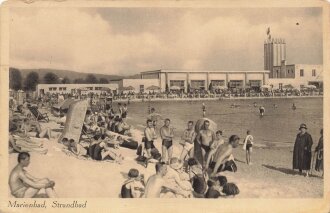 Ansichtskarte "Marienbad, Strandbad"