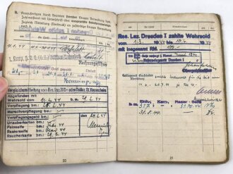 Soldbuch Heer, ausgestellt am 28. September 1943 bei Landes Schützen Ersatz und Ausbildungs Btl. 4.