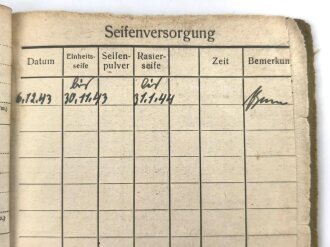 Soldbuch Heer, ausgestellt am 28. September 1943 bei Landes Schützen Ersatz und Ausbildungs Btl. 4.