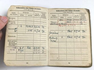 Soldbuch Heer, ausgestellt am 28. September 1943 bei Landes Schützen Ersatz und Ausbildungs Btl. 4.