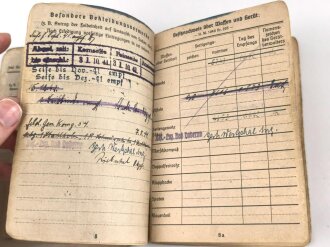 Soldbuch Heer, ausgestellt  am 15. Juli 1941 bei Infanterie Ersatz Batl. 17.