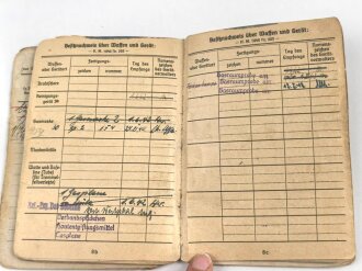 Soldbuch Heer, ausgestellt  am 15. Juli 1941 bei Infanterie Ersatz Batl. 17.