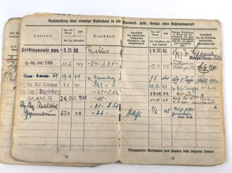 Soldbuch Heer, ausgestellt  am 15. Juli 1941 bei Infanterie Ersatz Batl. 17.