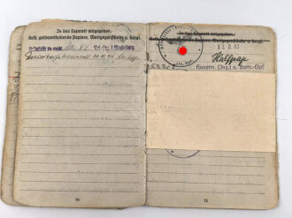 Soldbuch Heer, ausgestellt  am 15. Juli 1941 bei Infanterie Ersatz Batl. 17.