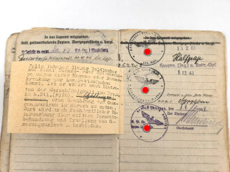 Soldbuch Heer, ausgestellt  am 15. Juli 1941 bei Infanterie Ersatz Batl. 17.