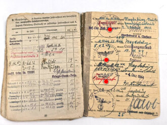 Soldbuch Heer, ausgestellt  am 15. Juli 1941 bei Infanterie Ersatz Batl. 17.