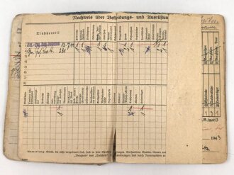 Soldbuch Heer, ausgestellt  am 15. Juli 1941 bei Infanterie Ersatz Batl. 17.