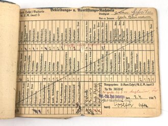 Soldbuch Heer, ausgestellt  am 15. Juli 1941 bei Infanterie Ersatz Batl. 17.