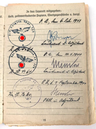 Soldbuch Heer, eingestellt am 27.9.39 bei Fahr Ersatz Schwadron 79.