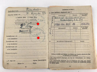 Soldbuch Heer, eingestellt am 27.9.39 bei Fahr Ersatz Schwadron 79.