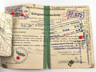 Soldbuch Heer, eingestellt am 27.9.39 bei Fahr Ersatz Schwadron 79.