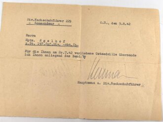 Soldbuch Heer, eingestellt am 27.9.39 bei Fahr Ersatz Schwadron 79.