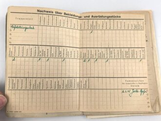 Soldbuch Heer, eingestellt am 27.9.39 bei Fahr Ersatz Schwadron 79.