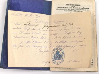 Bayern, Militärpaß eines Angehörigen im...
