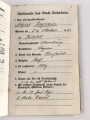 Bayern, Militärpaß eines Angehörigen im 17. Infanterie Regiment. Frankreichfeldzug, unter anderem Verdu, Höhe 344.  9.-14.10.16 Nahkampfmittelschule Lager Hammelburg.