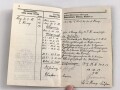 Bayern, Militärpaß eines Angehörigen im 17. Infanterie Regiment. Frankreichfeldzug, unter anderem Verdu, Höhe 344.  9.-14.10.16 Nahkampfmittelschule Lager Hammelburg.