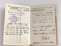 Bayern, Militärpaß eines Angehörigen im 17. Infanterie Regiment. Frankreichfeldzug, unter anderem Verdu, Höhe 344.  9.-14.10.16 Nahkampfmittelschule Lager Hammelburg.