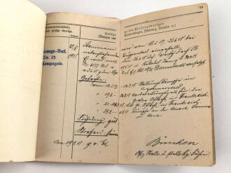 Hessen, Militärpaß eines Angehörigen im Landwehr Infanterie Regiment No. 118. Frankreichfeldzug,